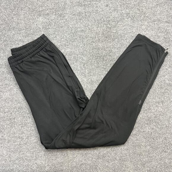 prAna Pants Mens Large Black Athletic Track Elastic Waist Zip Hem Lightweight - Picture 1 of 13